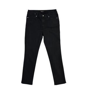 J.McLaughlin Lexi Slim Leg Jeans Black Solid Stretch Denim Women's Size‎ 4